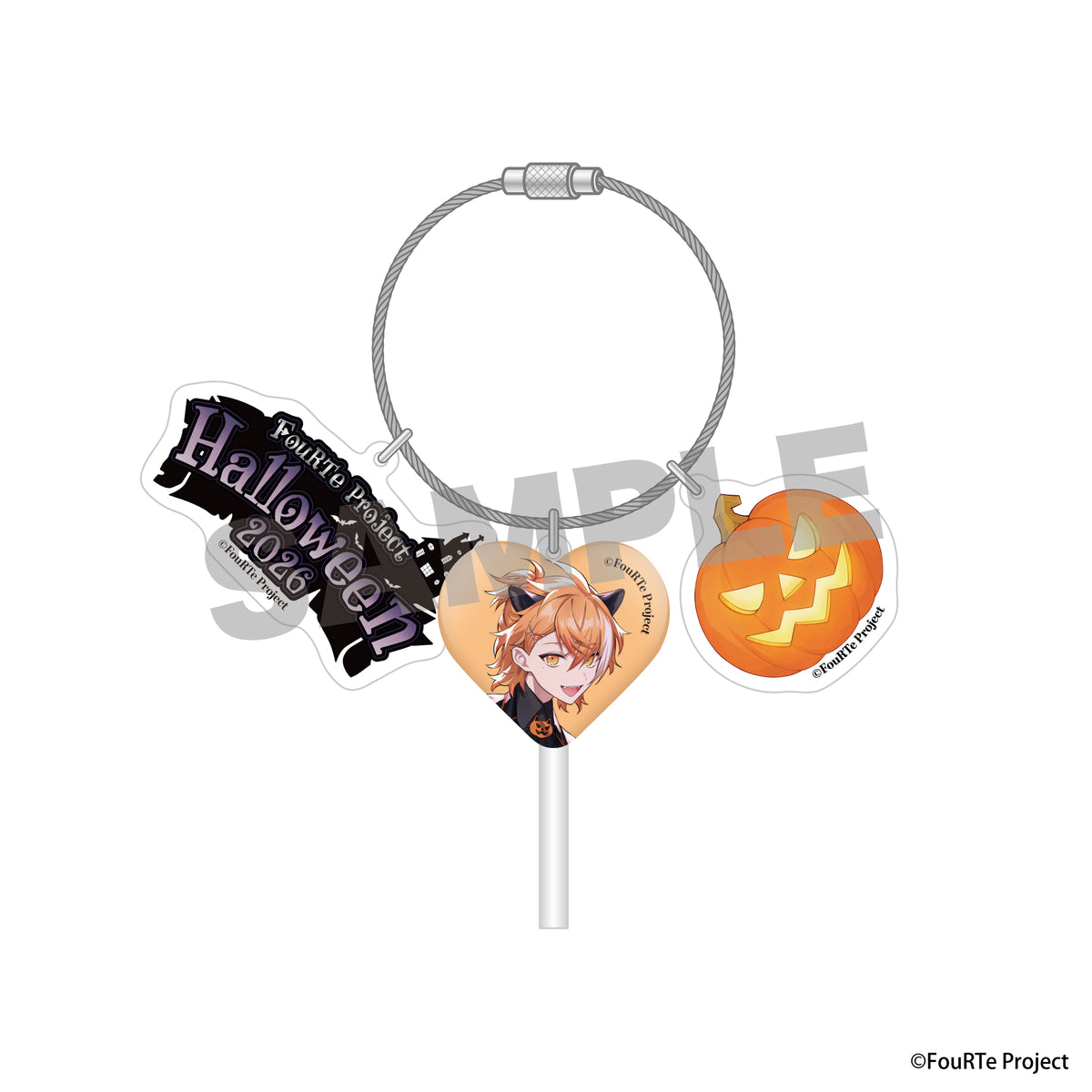 FouRTe Project Halloween 2026 ロリポップ風アクリルキーチャーム(朔楽はるひ)