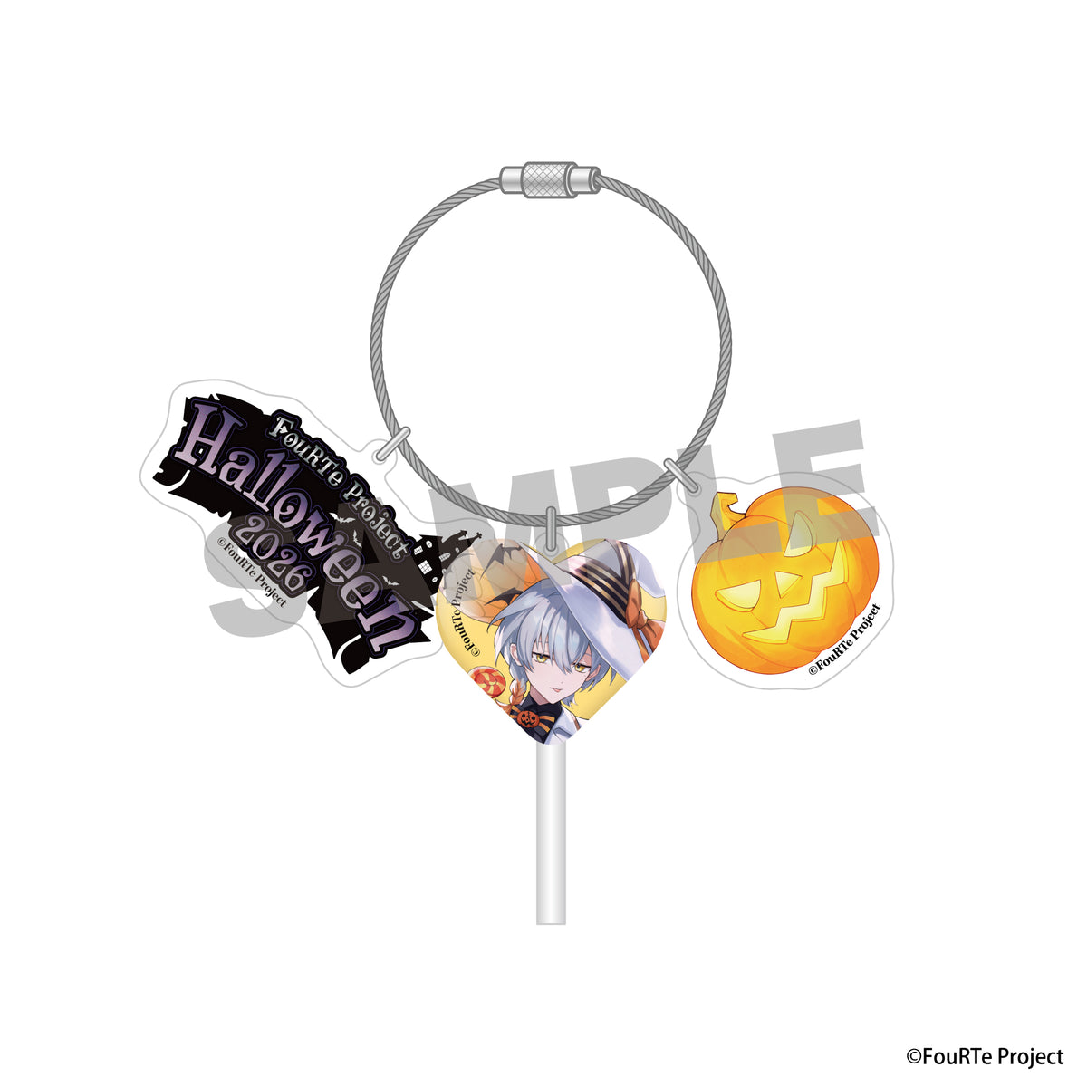 FouRTe Project Halloween 2026 ロリポップ風アクリルキーチャーム(朔楽はづき)